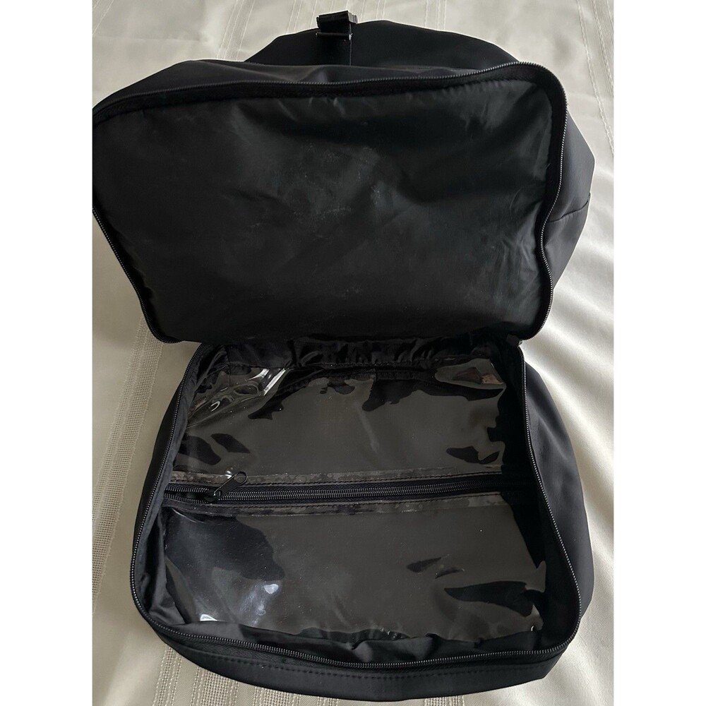 Kenneth Cole Reaction Black Nylon Backpack Buckle Strap Adjustable Large 18”x 12 - Picture 4 of 16
